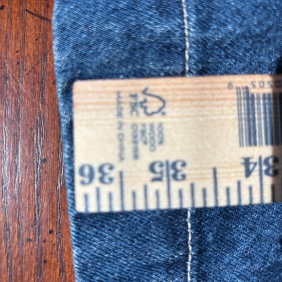 Pilcro and the Letterpress High Rise Barrel Wide Leg Jeans Blue Denim 28 - Picture 15 of 16